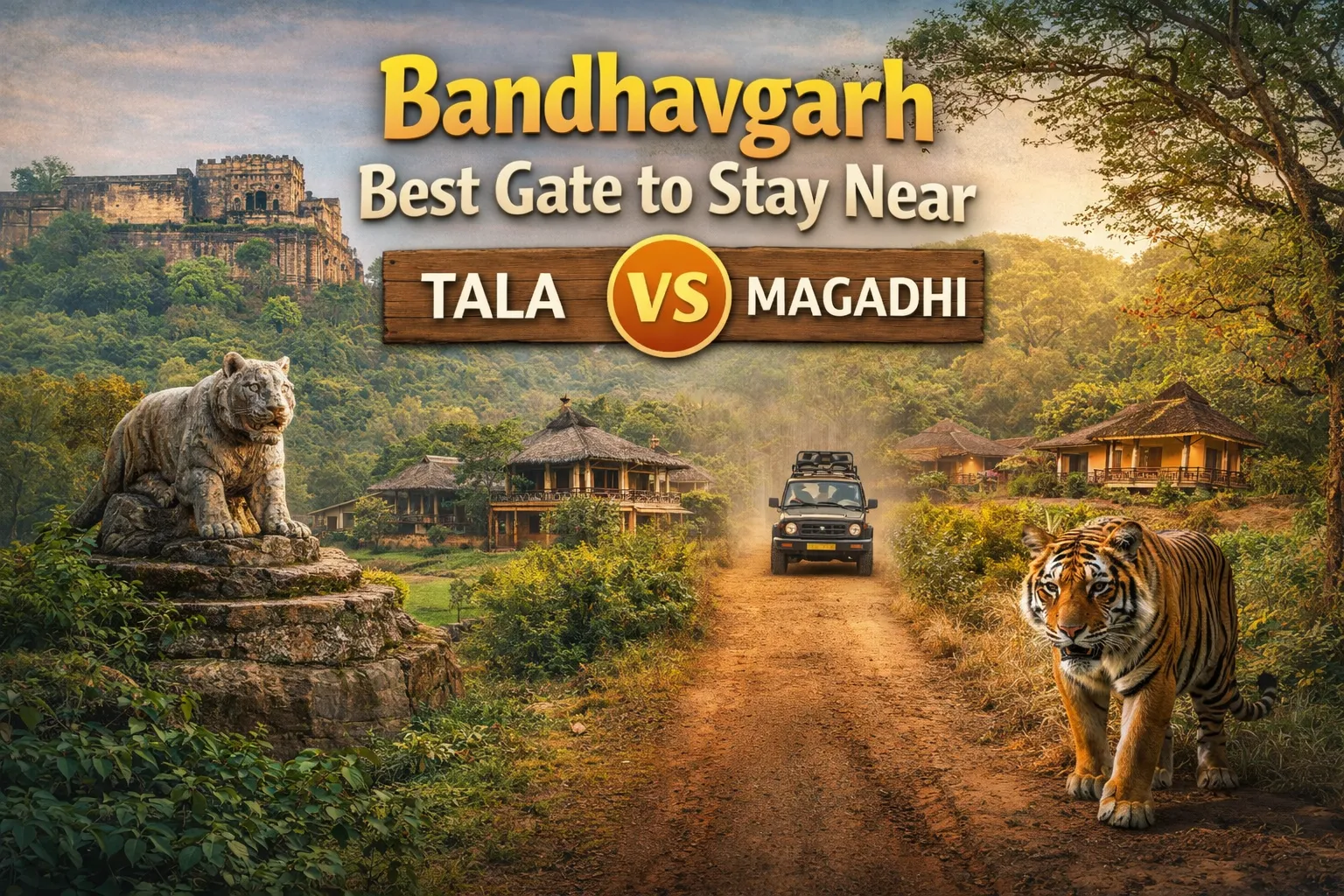 Bandhavgarh best gate to stay near Tala vs Magadhi side